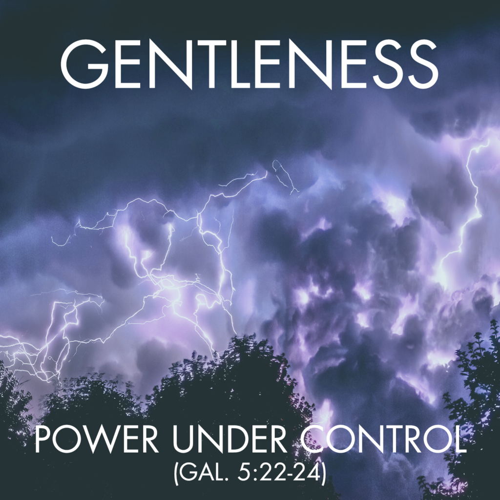 gentleness - Gal 5.22-24